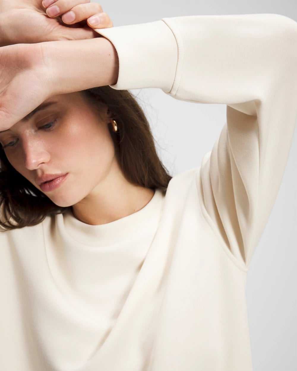 Modern Modal Crewneck Sweatshirt - PARCHMENT | Soma sale