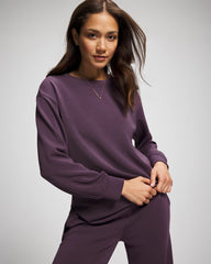 Modern Modal Crewneck Sweatshirt - PLUM PERFECT | Soma discount