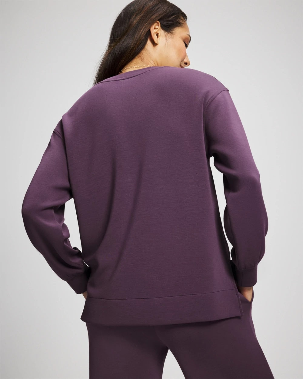 Modern Modal Crewneck Sweatshirt - PLUM PERFECT | Soma discount