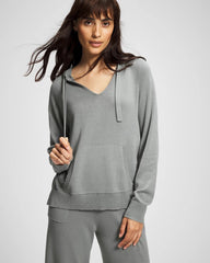 Cotton Sweater Hoodie - SEDONA SAGE | Soma outlet