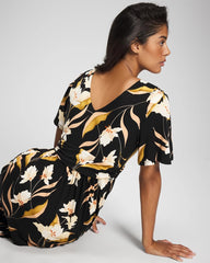 Pamilla Midi Bra Dress - MYSTIC BLOOMS DRAMA BLACK | Soma on sale