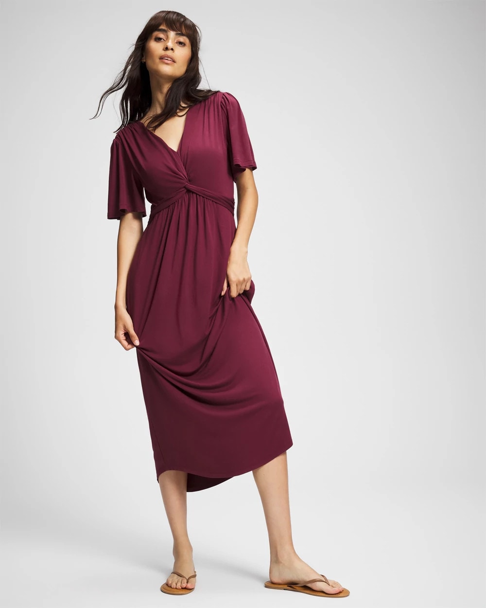 Pamilla Midi Bra Dress - VELVET PLUM | Soma discount
