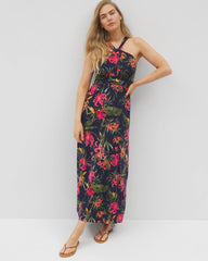 Bayside Halter Maxi Bra Dress - LE TIGRE TROPIC NAVY | Soma discount