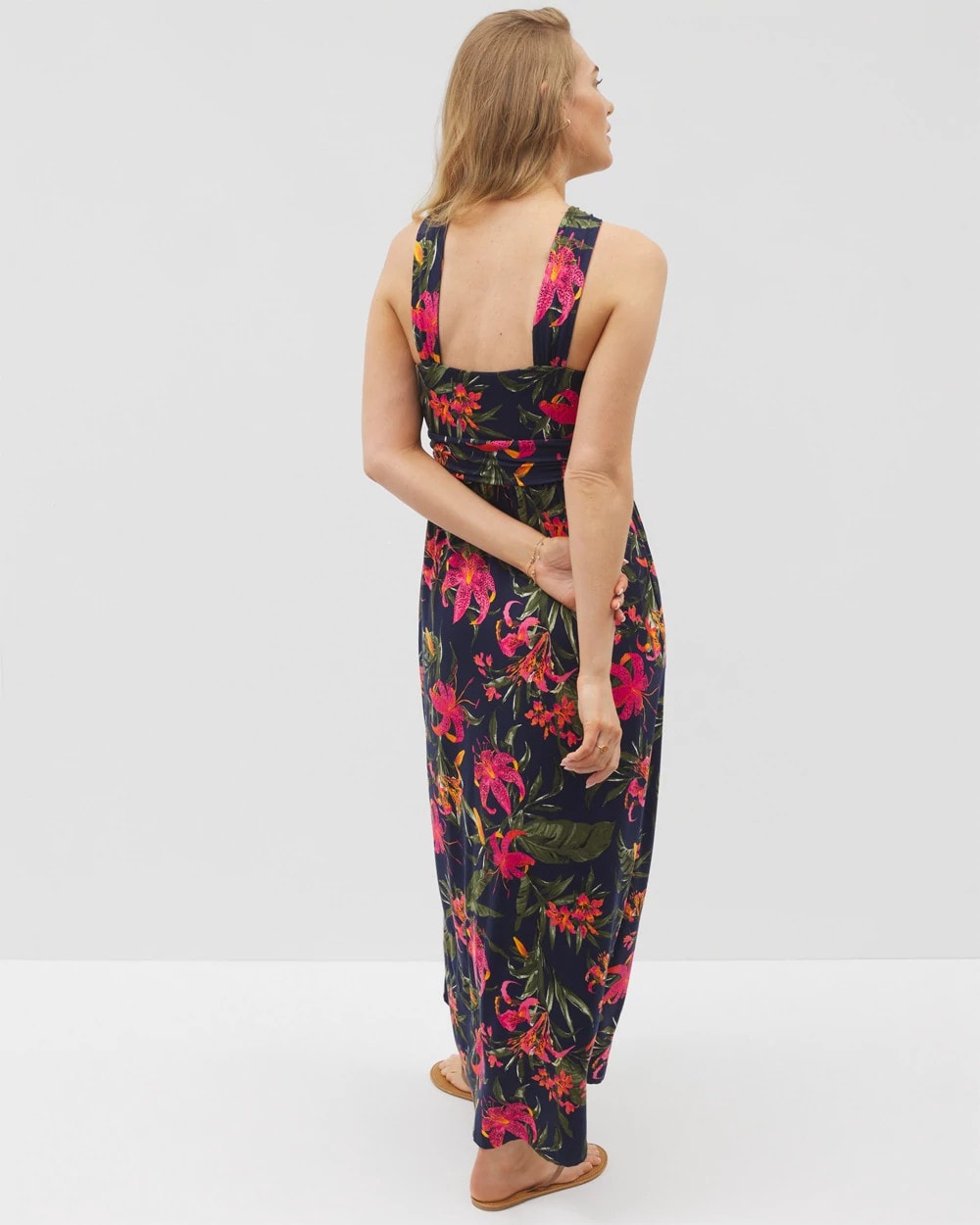Bayside Halter Maxi Bra Dress - LE TIGRE TROPIC NAVY | Soma discount