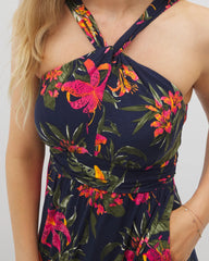 Bayside Halter Maxi Bra Dress - LE TIGRE TROPIC NAVY | Soma discount