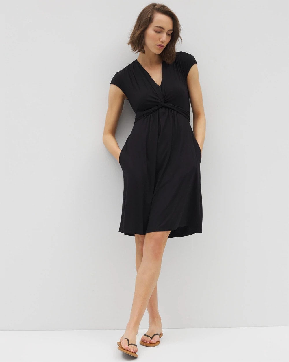 Twist Short Bra Dress - BLACK | Soma discount