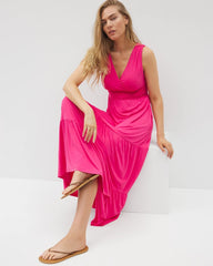 Goddess Tiered Maxi Dress - HYACINTH | Soma for sale