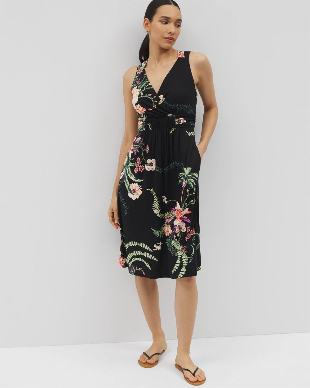 Cross Back Strap Bra Dress - PARADISE PLUMES DRAMA G B | Soma discount