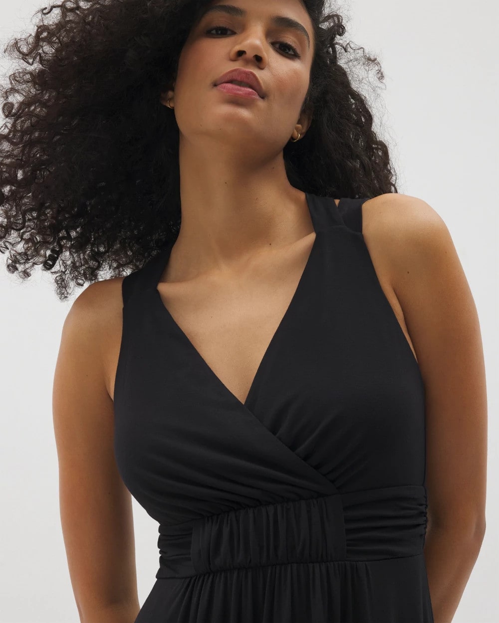 Isla Cross Back Maxi Bra Dress - BLACK | Soma on sale