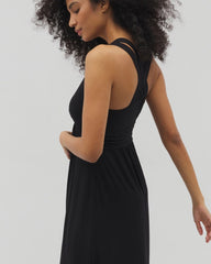 Isla Cross Back Maxi Bra Dress - BLACK | Soma on sale