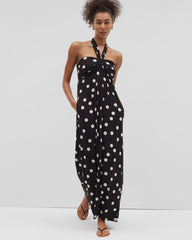 Retreat Maxi Bra Dress - MOVEMENT DOT BLACK | Soma Online