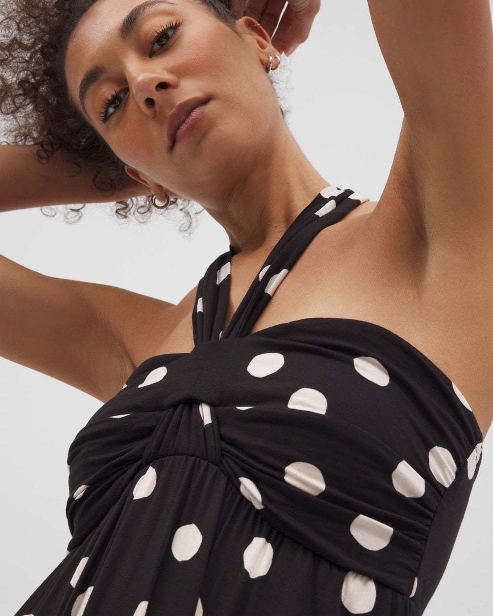 Retreat Maxi Bra Dress - MOVEMENT DOT BLACK | Soma Online