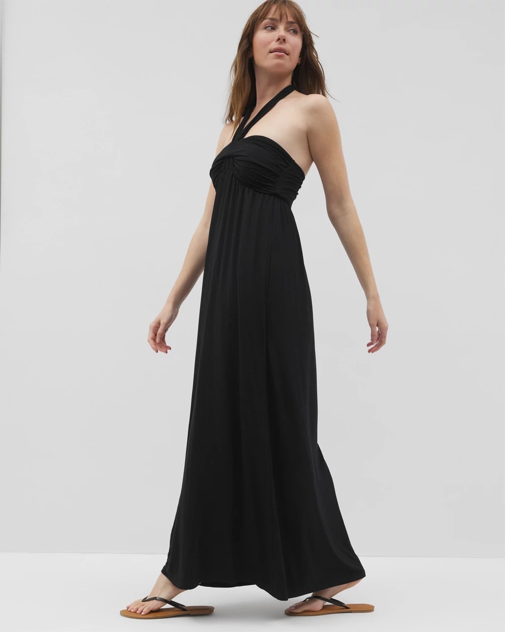 Retreat Maxi Bra Dress - BLACK | Soma for sale