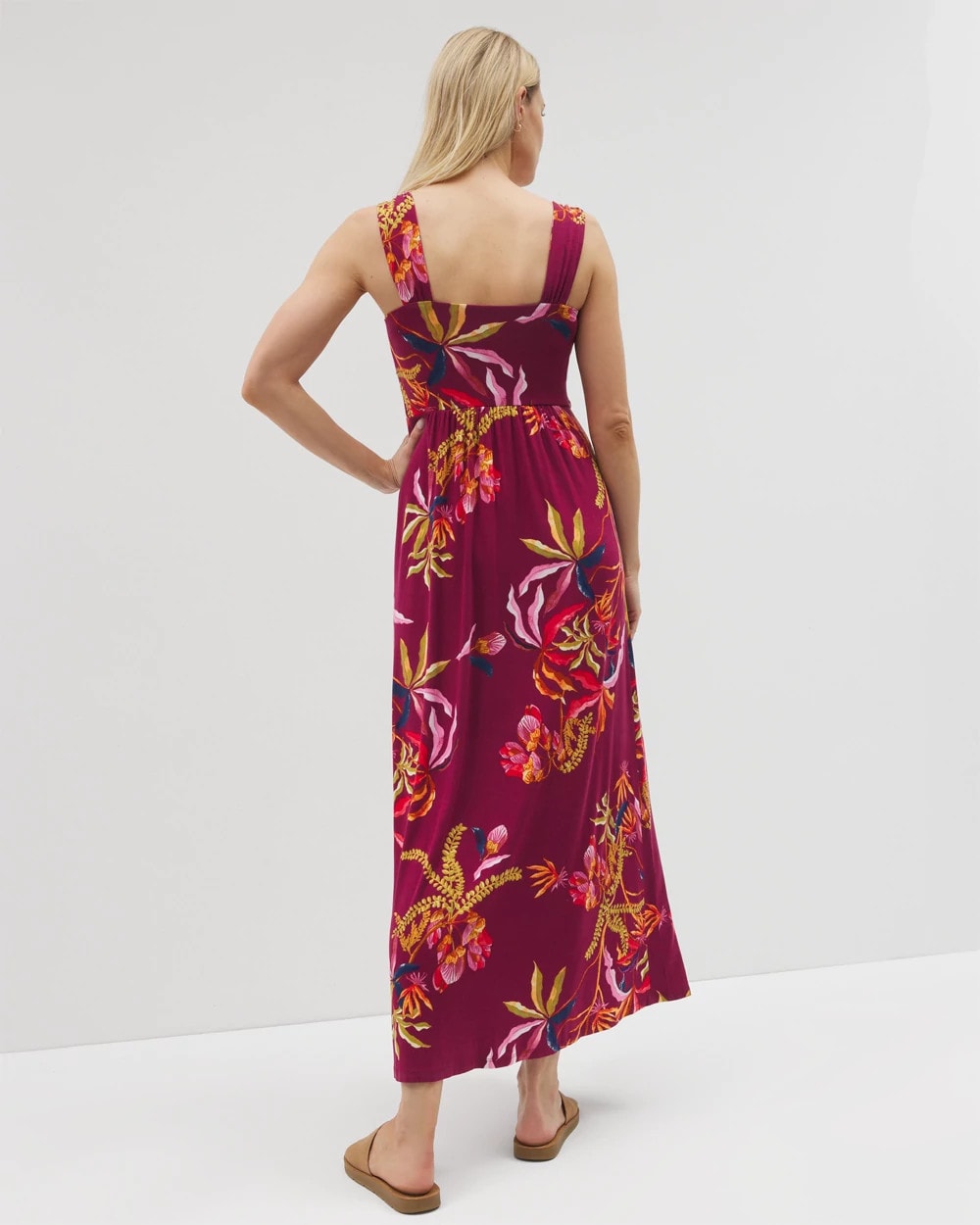 Bahia Maxi Bra Dress - SUNRISE FLORA RED BEAUTY | Soma discount