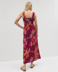 Bahia Maxi Bra Dress - SUNRISE FLORA RED BEAUTY | Soma discount