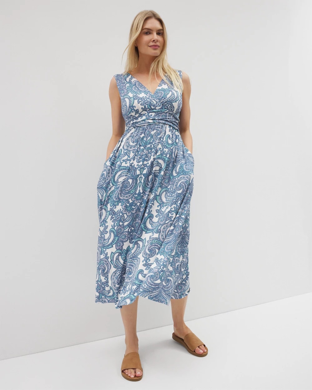 Goddess Midi Bra Dress - SHOW OFF PAISLEY COCONUT | Soma for sale