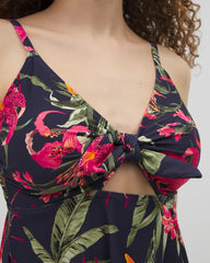 Soma Swim Flyaway Tankini Top - LE TIGRE TROPICAL NAVY | Soma on sale