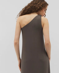 One-Shoulder Maxi Bra Dress - DARK GRAY OLIVE | Soma Online