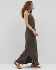 One-Shoulder Maxi Bra Dress - DARK GRAY OLIVE | Soma Online