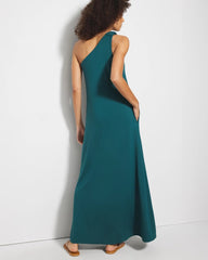 One-Shoulder Maxi Bra Dress - DEEP TEAL | Soma outlet