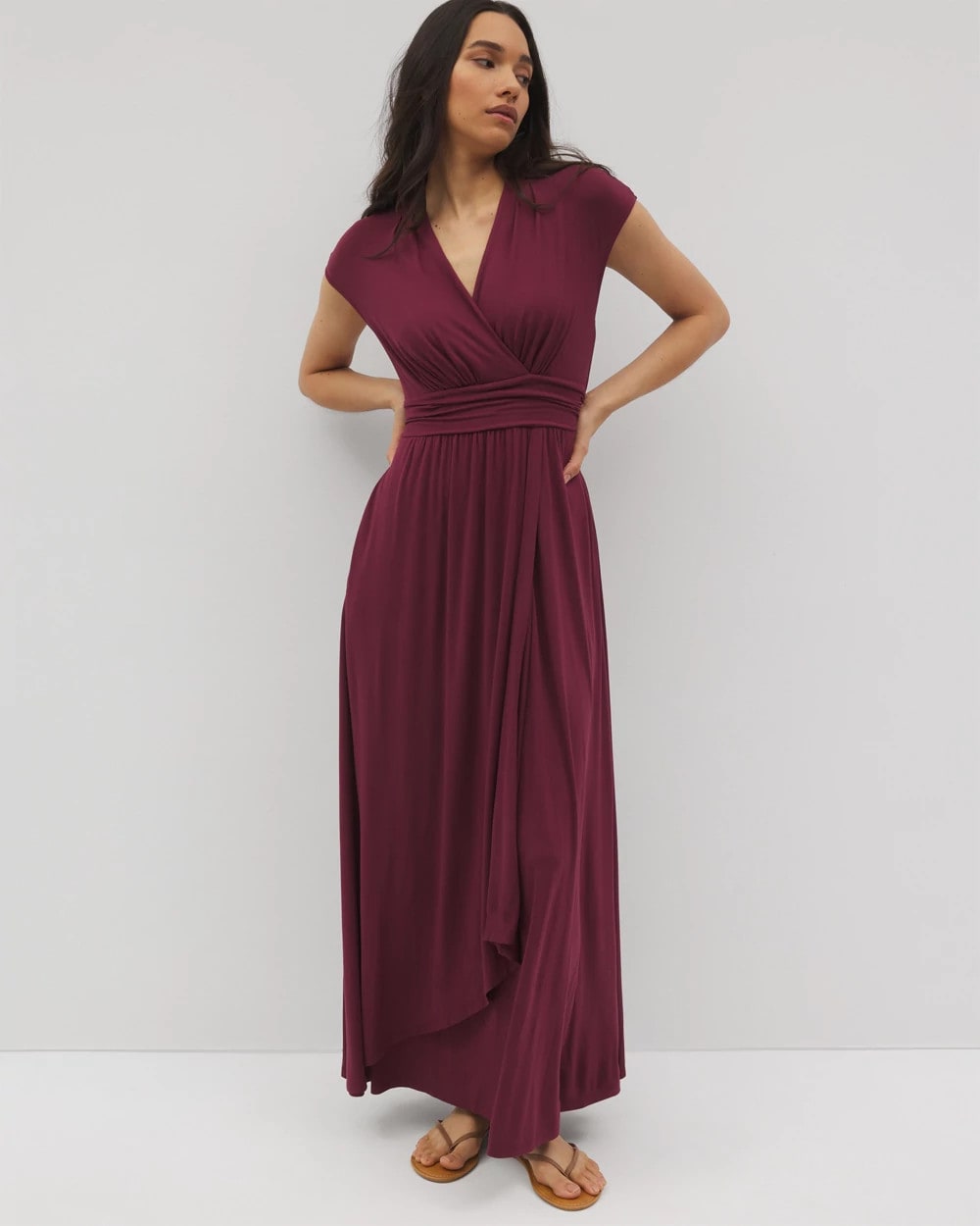 Serenity Maxi Bra Dress - VELVET PLUM | Soma on sale