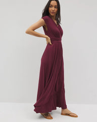 Serenity Maxi Bra Dress - VELVET PLUM | Soma on sale