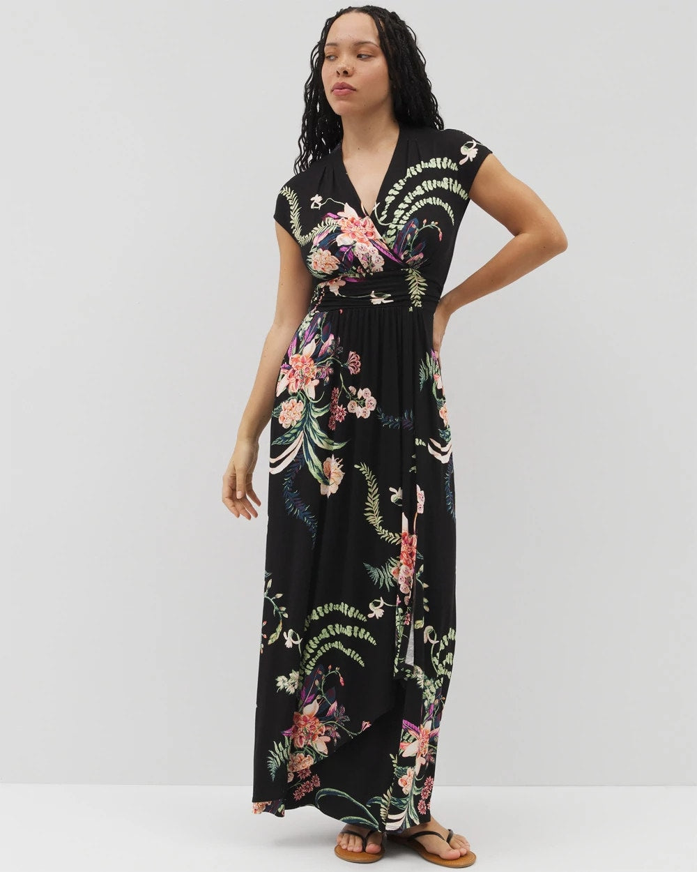 Serenity Maxi Bra Dress - PARADISE PLUMES DRAMA G B | Soma sale