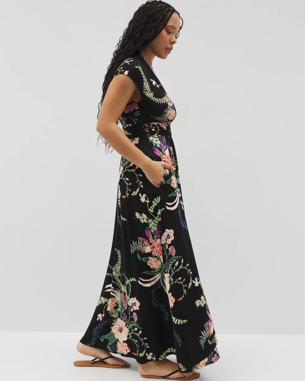 Serenity Maxi Bra Dress - PARADISE PLUMES DRAMA G B | Soma sale