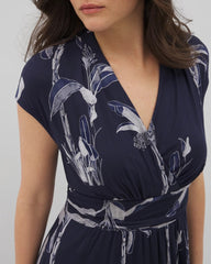 Serenity Maxi Bra Dress - PALM TOILE NIGHTFALL NAVY | Soma Online