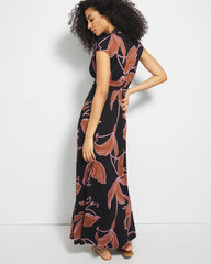 Serenity Maxi Bra Dress - STAMPED TROPICS BLACK BRN | Soma outlet