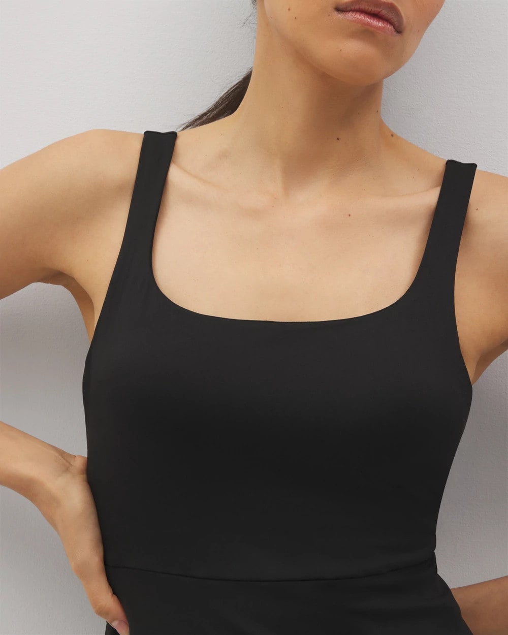 Lounge Square Neck Midi Dress - BLACK | Soma for sale