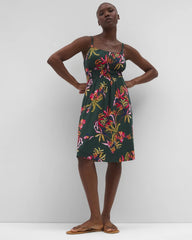 Paradiso Short Bra Dress - SUNRISE FLORA M EMERALD | Soma near me