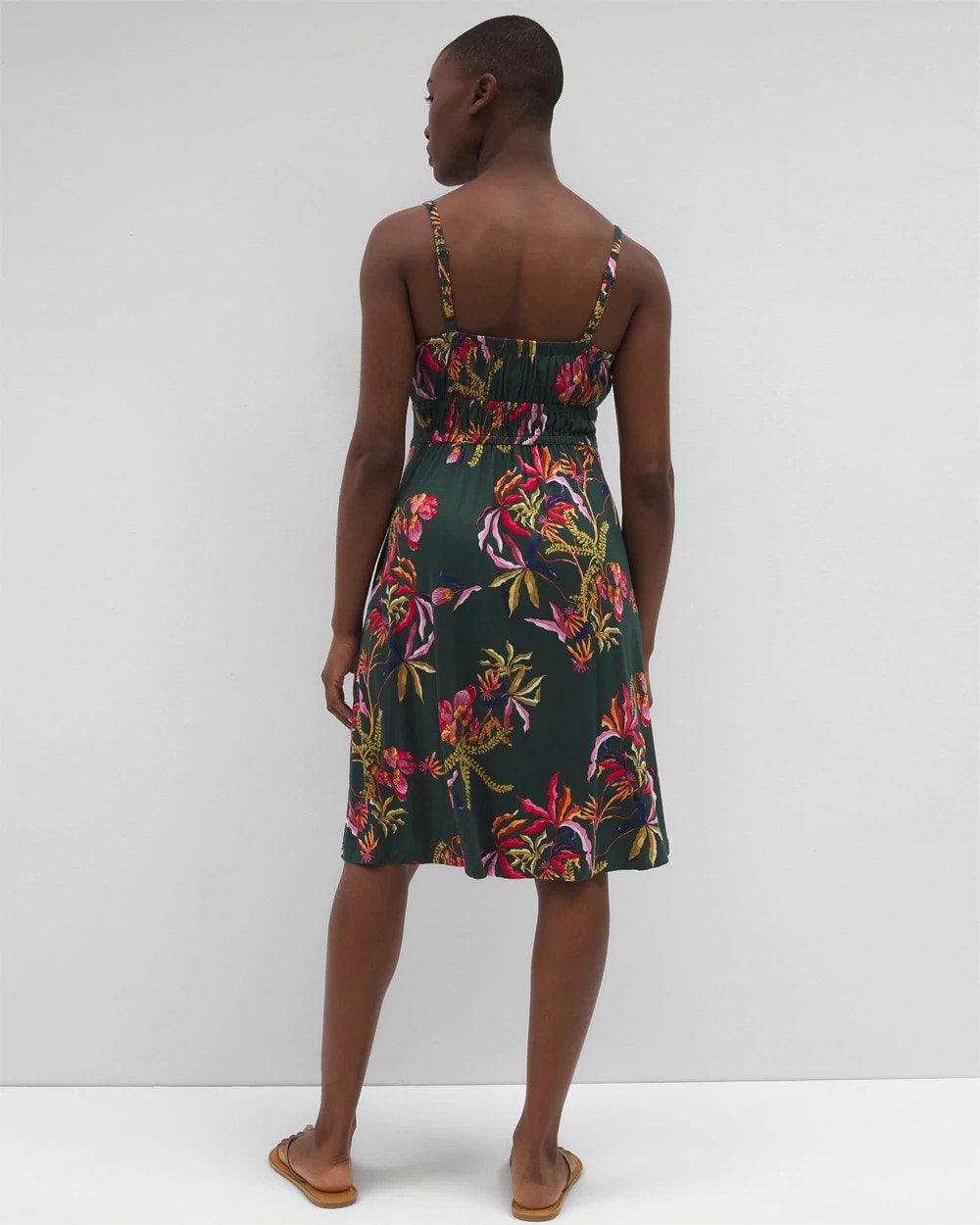 Paradiso Short Bra Dress - SUNRISE FLORA M EMERALD | Soma near me
