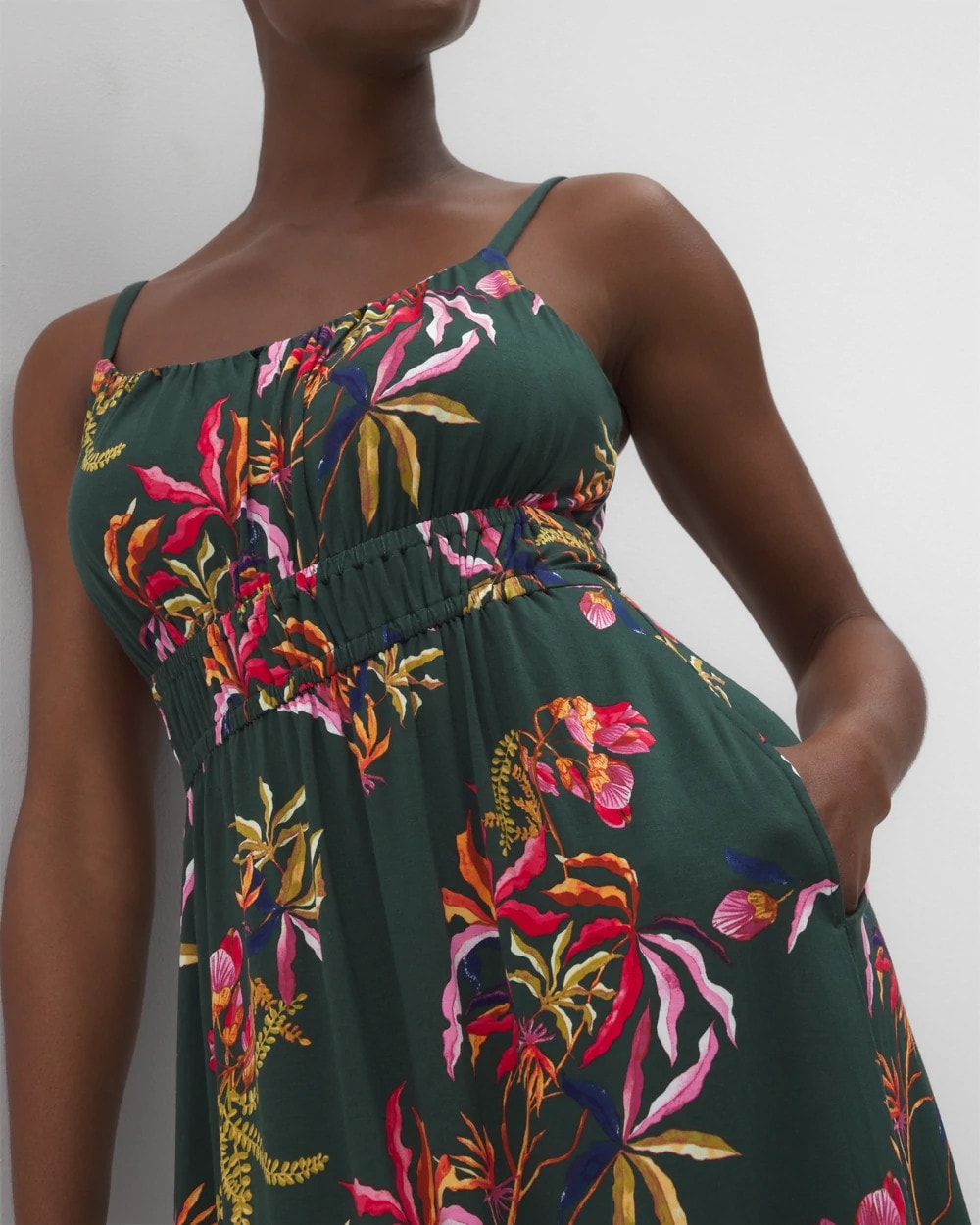 Paradiso Short Bra Dress - SUNRISE FLORA M EMERALD | Soma near me