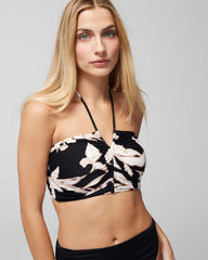 Halter Crop Top - LEAF IT BE BLACK MINI | Soma near me