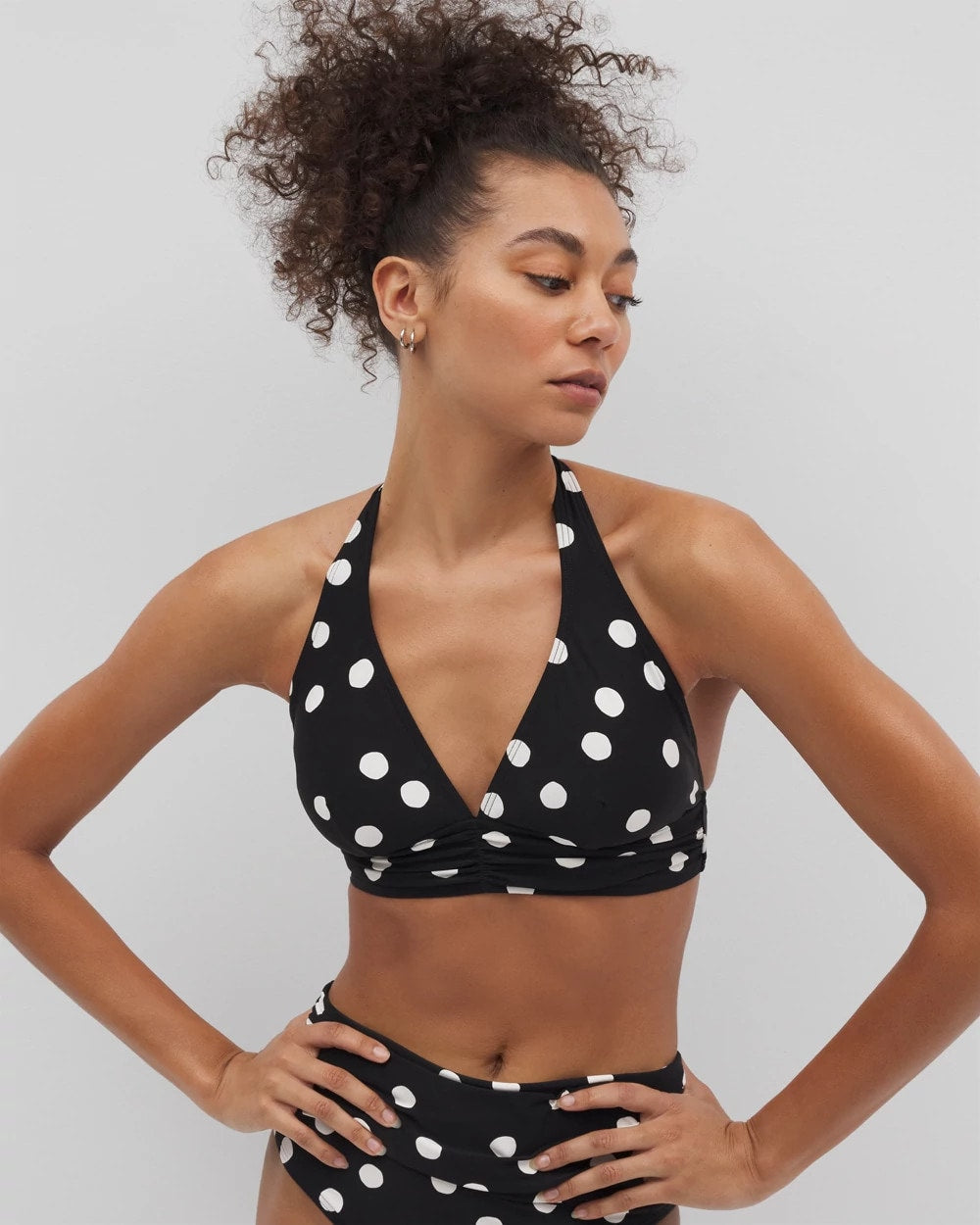 Shirred Halterkini Top - MOVEMENT DOT MINI B | Soma for sale