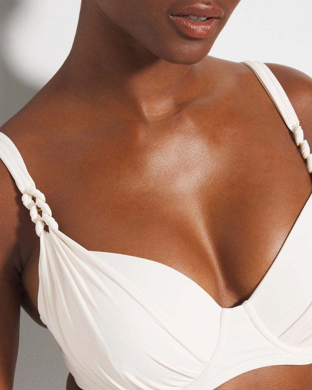 Ring Master Draped Underwire Swim Top - COCONUT WATER | Soma on sale