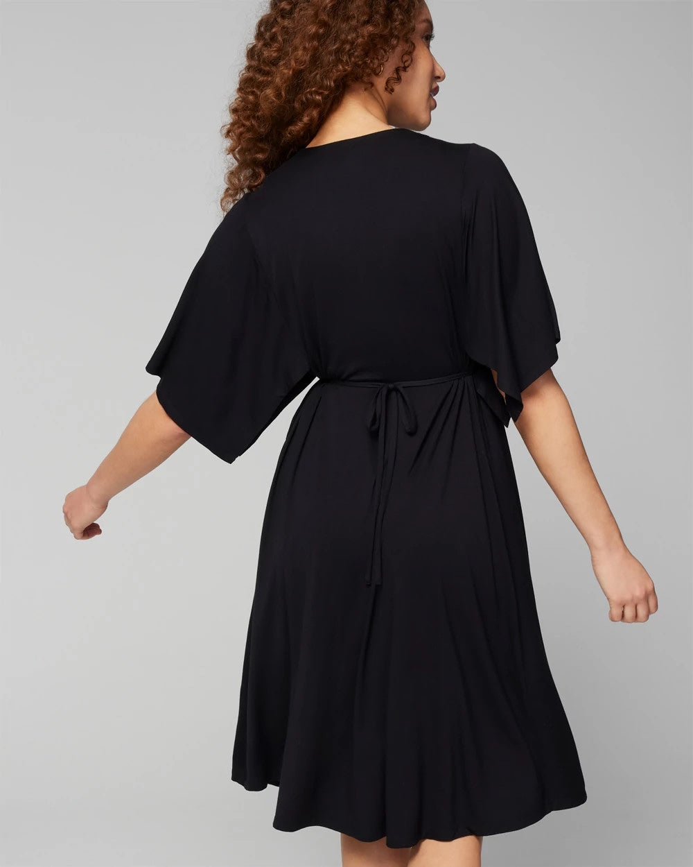 Flutter Sleeve Short Bra Dress - BLACK | Soma sale