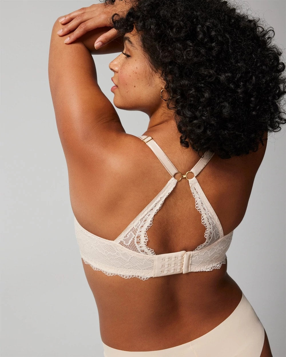 Push-Up Plunge Bra with Lace - PALE SAND | Soma on sale