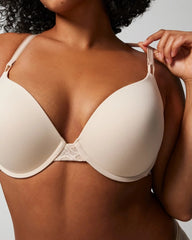 Push-Up Plunge Bra with Lace - PALE SAND | Soma on sale