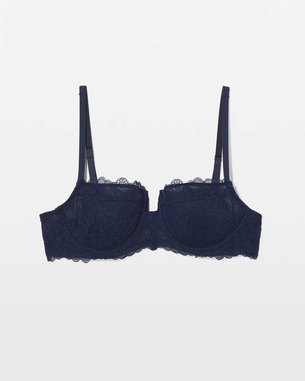 Soma Balconette Unlined Bra with Lace - NIGHTFALL NAVY | Soma Online