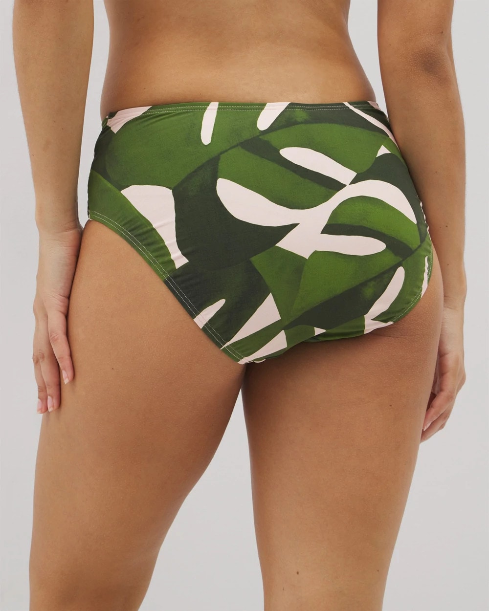 Soma Swim Twist-Front Bikini Bottoms - TROPICAL BREEZE MID PALM | Soma near me