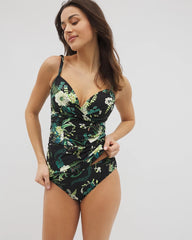 Ruched Side Bottom - TROPICAL TWIST BLACK | Soma sale