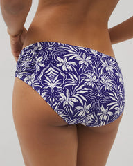 Ruched Side Bikini Bottom - TROPIC TILES TRUE BLUE | Soma Online