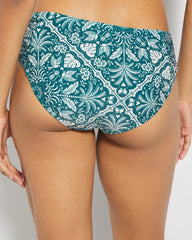 Ruched Side Bikini Bottom - AMAZONIA TILE M DEEP TEAL | Soma outlet