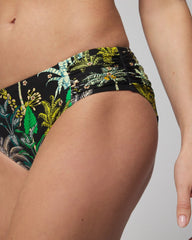 Ruched Bikini Bottoms - OASIS PALMS BLACK | Soma on sale