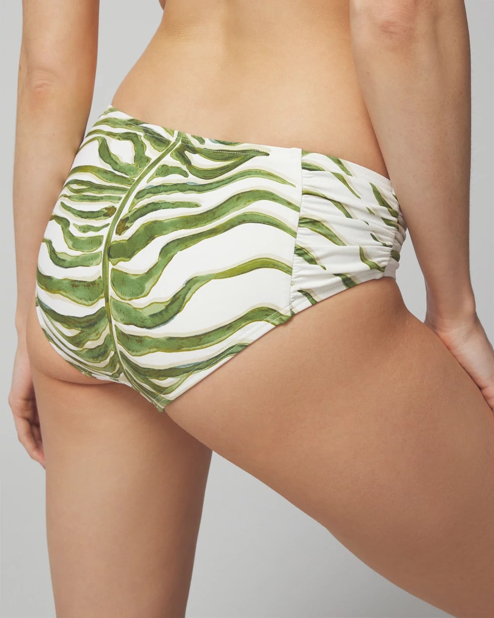 Ruched Bikini Bottoms - INTO THE GROOVE COCONUT | Soma sale