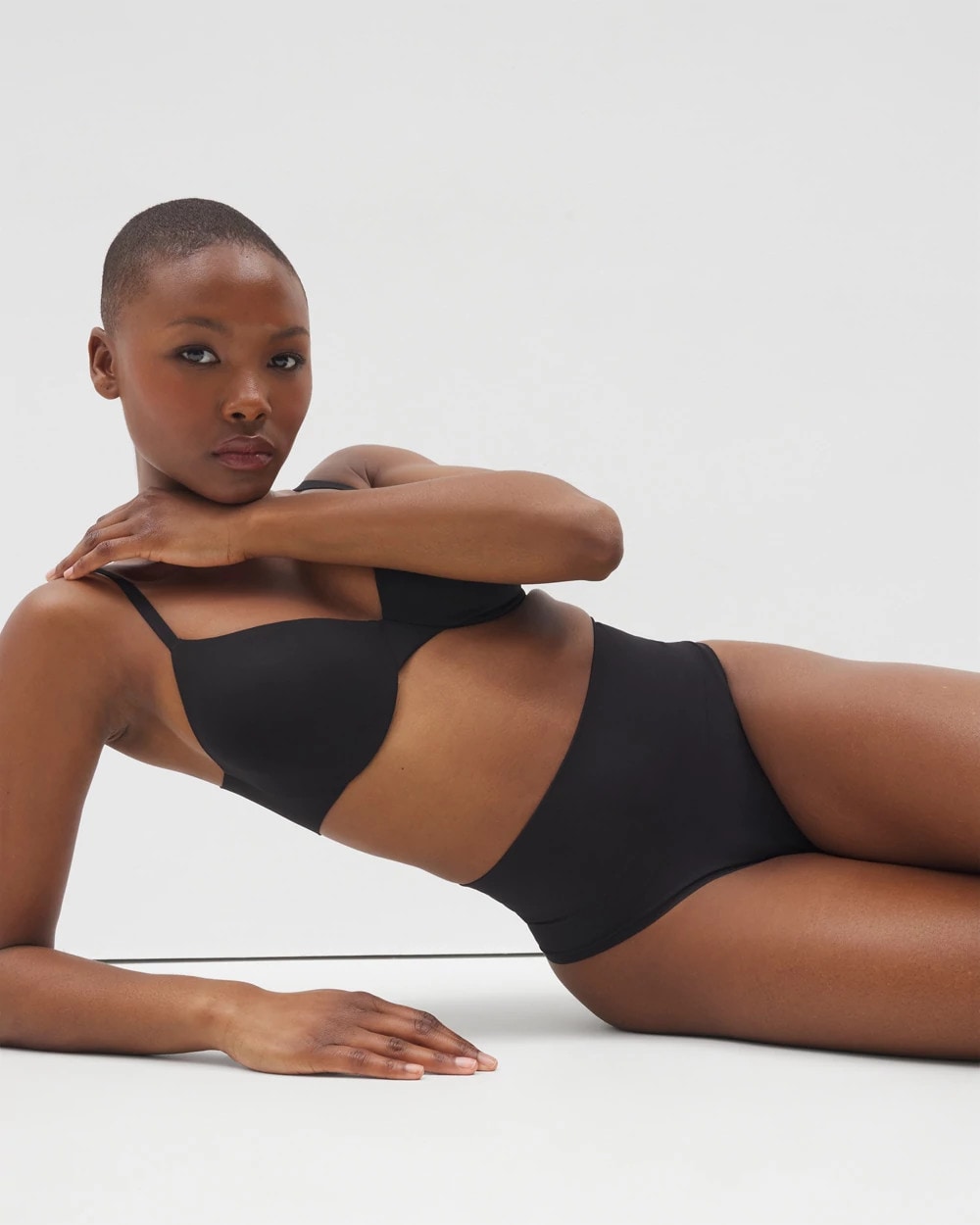 Second Skin by Soma Mid-Level Shaping Seamless Thong - BLACK | Soma near me