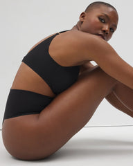 Second Skin by Soma Mid-Level Shaping Seamless Thong - BLACK | Soma near me