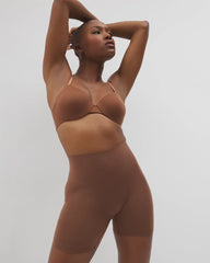 Mid-Level Shaping Seamless Shorts - CINNAMON LATTE | Soma outlet